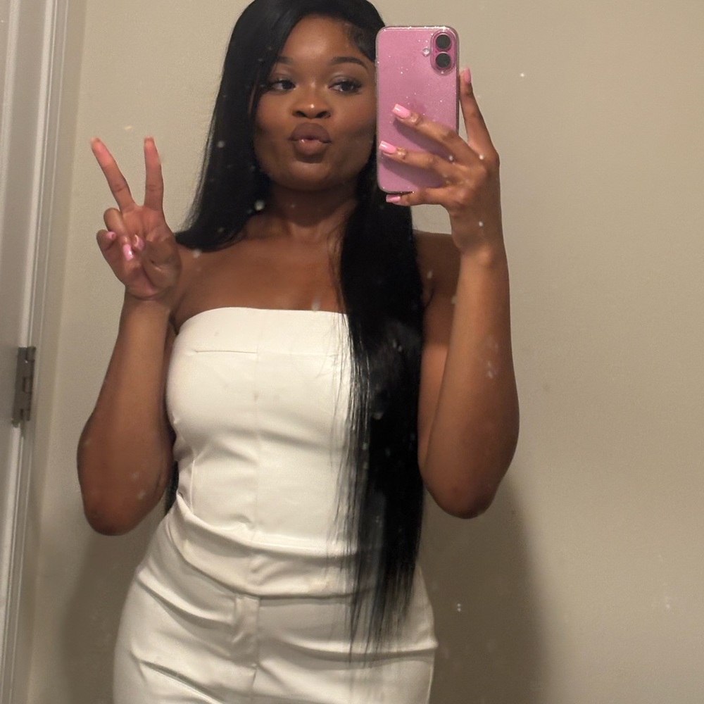 Leather all white set